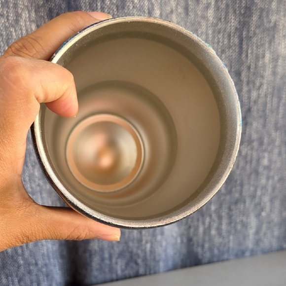 Glittery‎ Blue and Black Tumbler. 32oz. - Picture 7 of 9